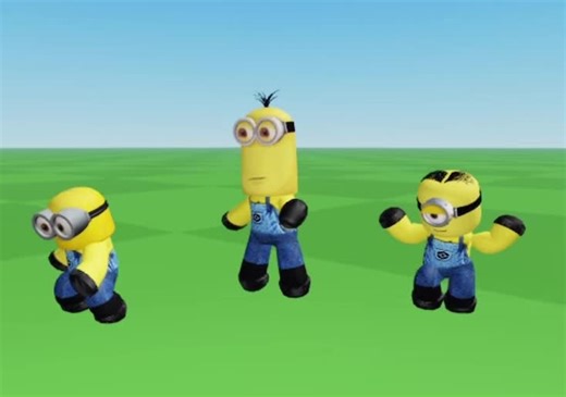 Minion Trio Dance in Roblox