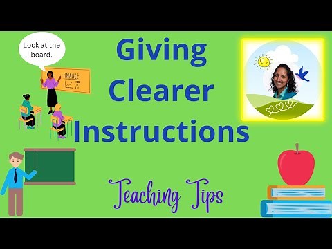 Giving Clearer Instructions in the Language Classroom