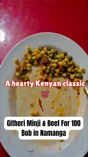 Must-Try Kenyan Street Food | Githeri with Minji & Beef