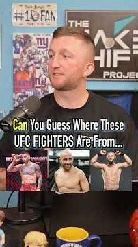 Guess Where These UFC Fighters Are From! #shorts #ufc #mma #name #country