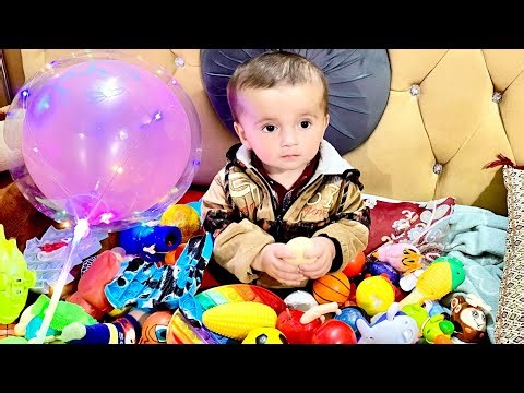 Cute Baby Playing with Colorful Toys | Happy Baby Moments