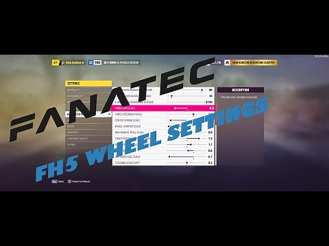 Fanatec CSL Elite Wheel Settings for Forza Horizon 5!