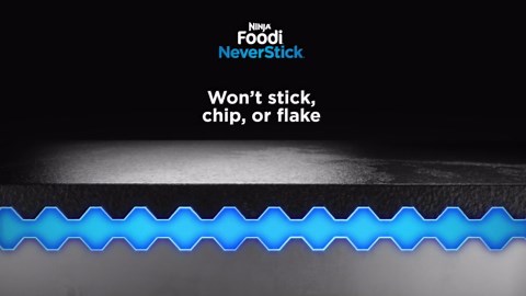 Ninja NeverStick Premium 12-inch Fry Pan, Hard-Anodized, Nonstick, Durable & Oven Safe to 500°F, Grey