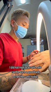 Minh Thai on Instagram: "Getting your back scratched by acrylic nails is the best thing ever! * *Follow for more content, Thank you for support. * Support and Shop with US: www.beyondthecream.com * * #selfcare #footcream #oil #footfile #nailtech #tutorial #nailart #acrylic #fullset #tapered #nailsoftheday #fashion #tutorial #reel #reels #facebook #nailsalon #podcast #comedy"