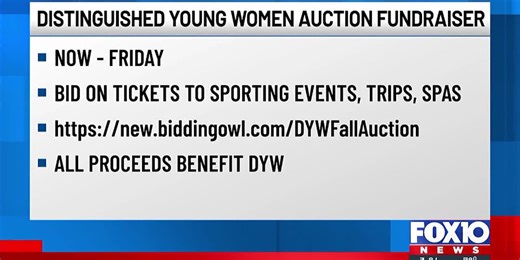 The Distinguished Young Women Foundation hosts online charity auction