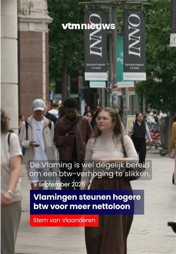 Vlaming accepteert btw-verhoging als nettoloon stijgt