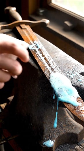 Rust Sword rust remove instantly #rustremoval #sword #cleaning #asmr