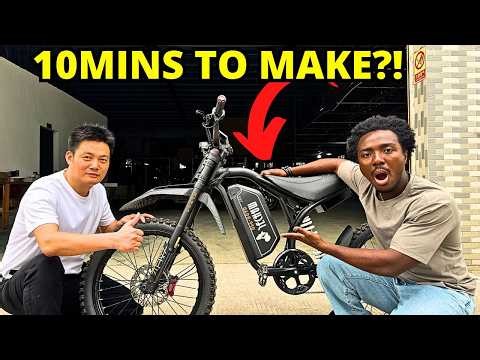 This is how Chinese make E-bikes?! Its speed should be illegal!