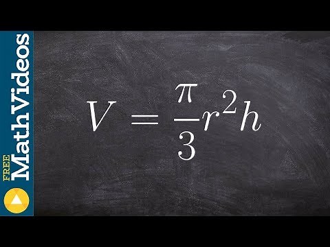 How to solve a literal equation for a formula V= π/3 r^2 h