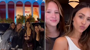 Jessica Alba glammed up with daughter ahead of Sabrina Carpenter concert