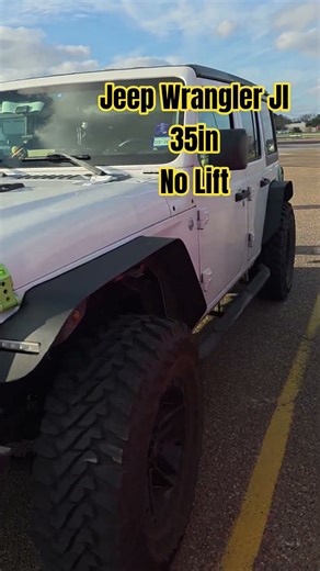 Jeep wrangler jl 2018 with 35in tires no lift #shorts #jeep #jeeplife #jeepwrangler