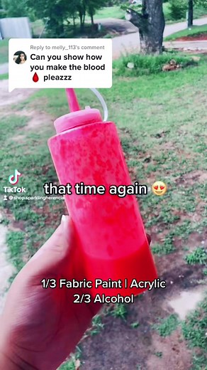How to Make Fake Blood Out of Paint | DIY Shirt with Blood