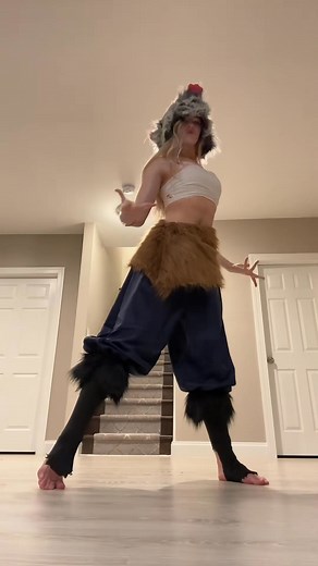 female version of inosuke 🫶🏻#recommendations #inosuke #demonslayer #flexibility #rhytmicgymnastics #melaniiatur #stretching #tallgirl #anime #acting #sport #inspiration #newyork #fyp | Melania Tur