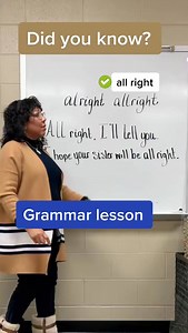2.4K views · 34 reactions | #Allright #alright #teachersontiktok #grammarly #elateacher #learnwit... () | Everyday English | Facebook