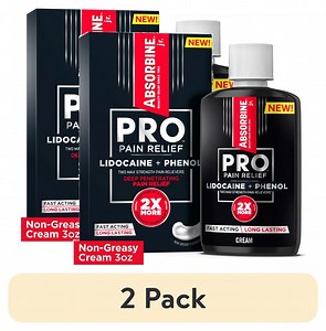 (2 pack) Absorbine Jr. PRO Max Strength Lidocaine Pain Relief Cream, Fast-Acting, 3 oz - Walmart.com