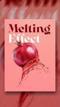 How to Create MELTING Effect in Photoshop.. #graphicdesign #posterdesign #tutorial