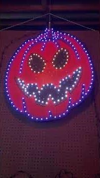 Singing Pumpkin in LED lights