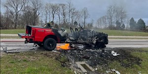 OFD vehicle catches fire on Natcher Parkway, officials say