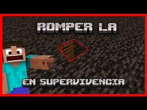 como ROMPER la BEDROCK en minecraft 1.21 FACIL !!!