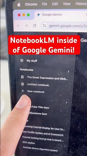 NotebookLM is Now inside of Google Gemini 👀