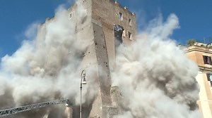 954K views · 4.4K reactions | WATCH: Rome medieval tower collapses...