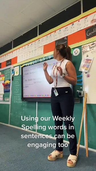 Teacher Laughs at Tan Line Joke - Classroom Fun Moment