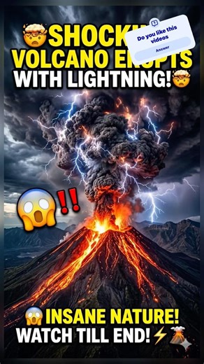 🌋Nature’s Electric Fury: The Mystery of Volcanic Lightning