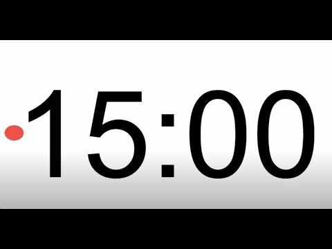 15 minute timer (with visualization, quiet until the end)