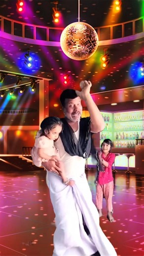 Cute Baby and Dad Rocking the Stage! #Shorts #FunnyDance