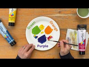 How to Mix Secondary Colors (Orange, Green & Purple) | Acrylic Painting