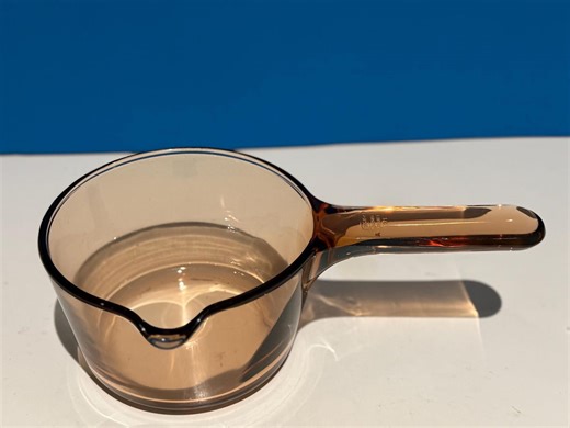 Vintage Vision Corning Amber Glass 0.7L Pot With a Spout. Made in France - Etsy