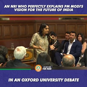 NRI lady from Hyderabad destroys Modi's detractors in an Oxford University debate. | My First Vote For Modi