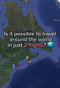 38K views · 284 reactions | Is it possible to travel around the world in just 2 Flights? | Flight and routes Every day | Facebook