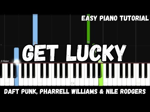 Daft Punk - Get Lucky ft. Pharrell Williams & Nile Rodgers (Easy Piano Tutorial)
