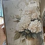 InSimSea Framed Canvas Wall Art Vintage Flower Wall Pictures Room Decor Aesthetic Hydrangea Small Prints Desk Shelf Decor Floral Paintings Farmhouse Artwork for Bedroom Bathroom Office Kitchen 8x10in