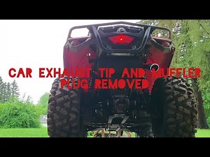 2019 can am outlander 450 exhaust experiment part 2