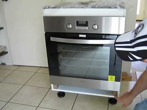 Oven unboxing + install in cabinet