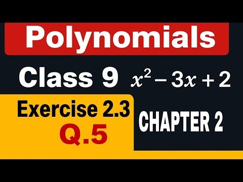 Class 9th maths l Exercise 2.3 Q.5 l Chapter 2 l Polynomials l Ncert l Sanskar Math Magic