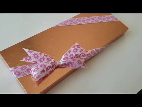 Como ponerle liston a una caja facilmente | como hacer un moño con liston