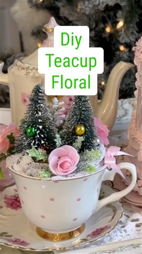24K views · 266 reactions | That’s great the cutest DIY teacup floral! | Olivia's Romantic Home DIY | Facebook