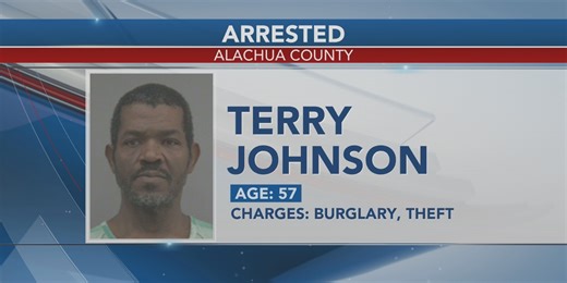 Gainesville police arrested a man after a string of burglaries