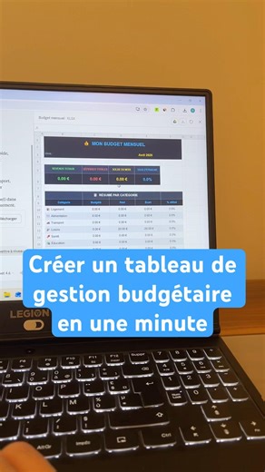 Un tableau de gestion budgétaire simple et efficace en une minute avec Claude ia #claudeai #astuce