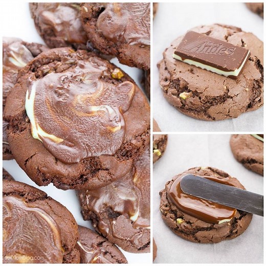 96K views · 272 reactions | ANDES MINT COOKIES 癩 Chewy chocolate cake mix cookies topped with Andes mint "frosting" -- So easy and crazy delicious!! FULL RECIPE: https://thesoccermomblog.com/andes-mint-cookies/ | The Soccer Mom Blog - Positive Inspiration for Moms | Facebook