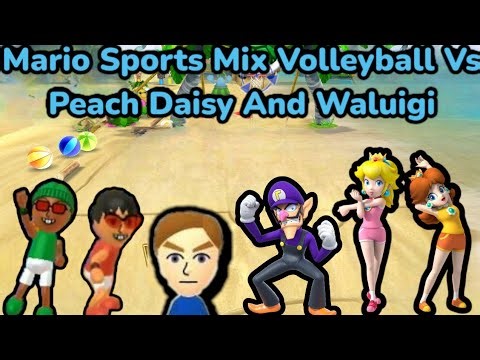 Mario Sports Mix Mii Group Vs Peach Daisy And Waluigi
