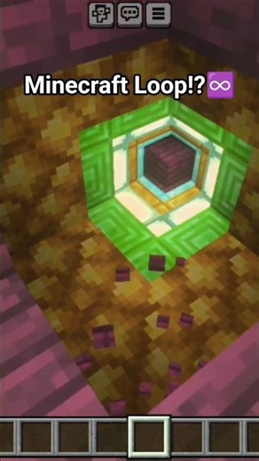 Creating a Minecraft loop!?♾️ #minecraft #loop #mincraftshorts