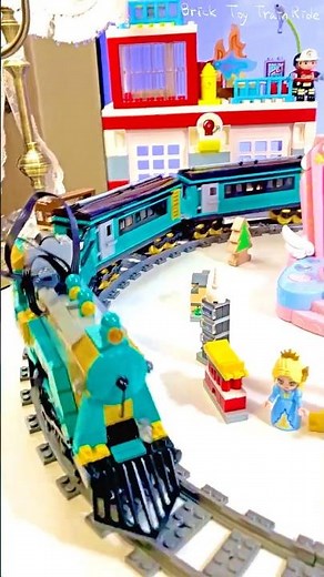 LEGO Train in Action 🚂 A Toy Train Journey Through the LEGO City