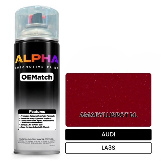 AUDI Amaryllis Red Metallic LA3S | OEMatch Automotive Spraycan