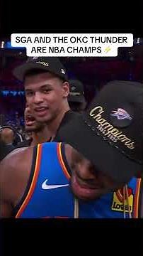 SGA AFTER WINNING THE NBA FINALS🏆