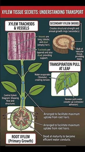 How Water Travels from Roots to Leaves (Xylem Explained)