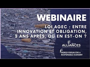 Webinaire [TENDANCE] Loi AGEC : entre innovation et obligation, 3 ans après, où en est-on ?